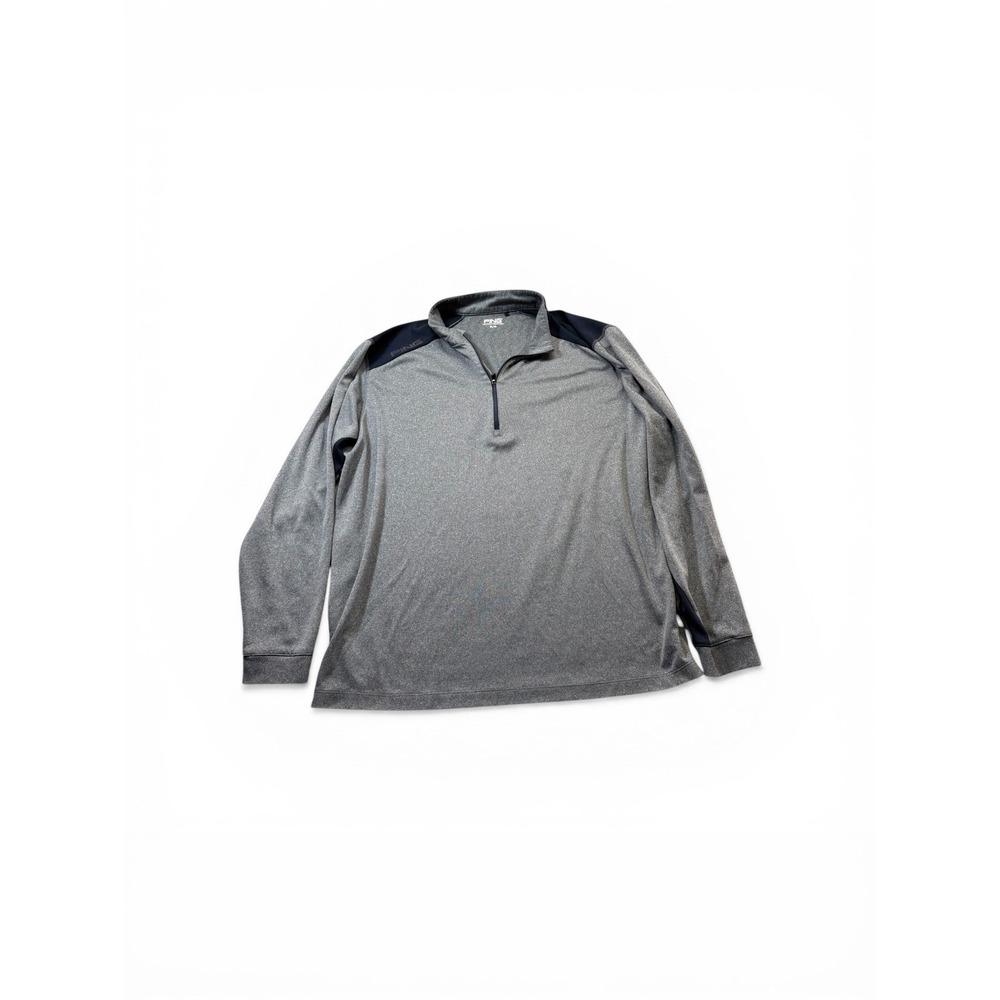 PING SensorCool Mens XL 1/4 Zip Golf Pullover Gray Navy Colorblock